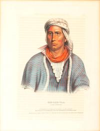 Four Hand-Colored Lithographs by McKenney and Hall