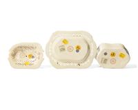 A Staffordshire Reticulated Creamware Covered Butter Dish and Stand