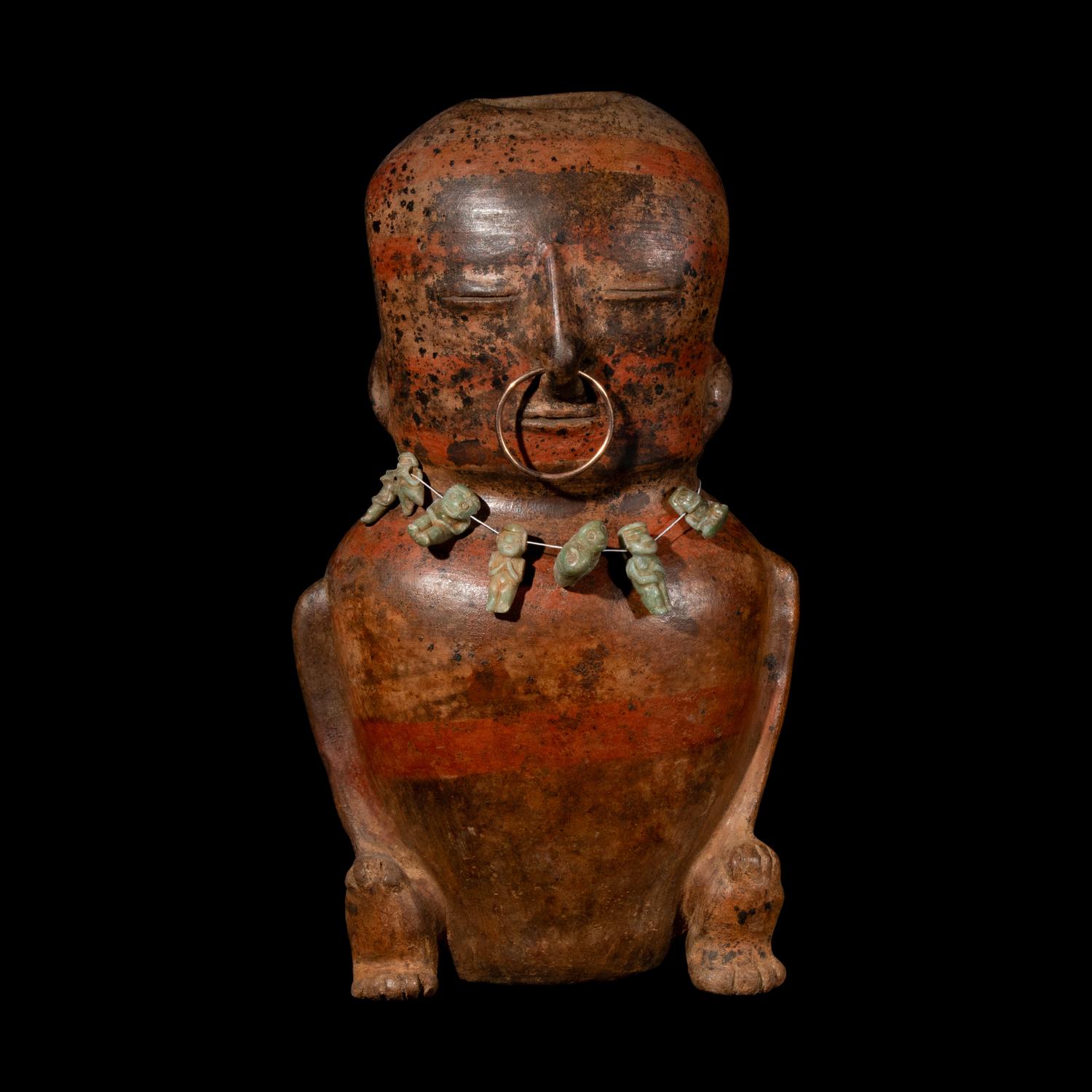 A Cauca Funerary Vessel in the Form of a Male Figure