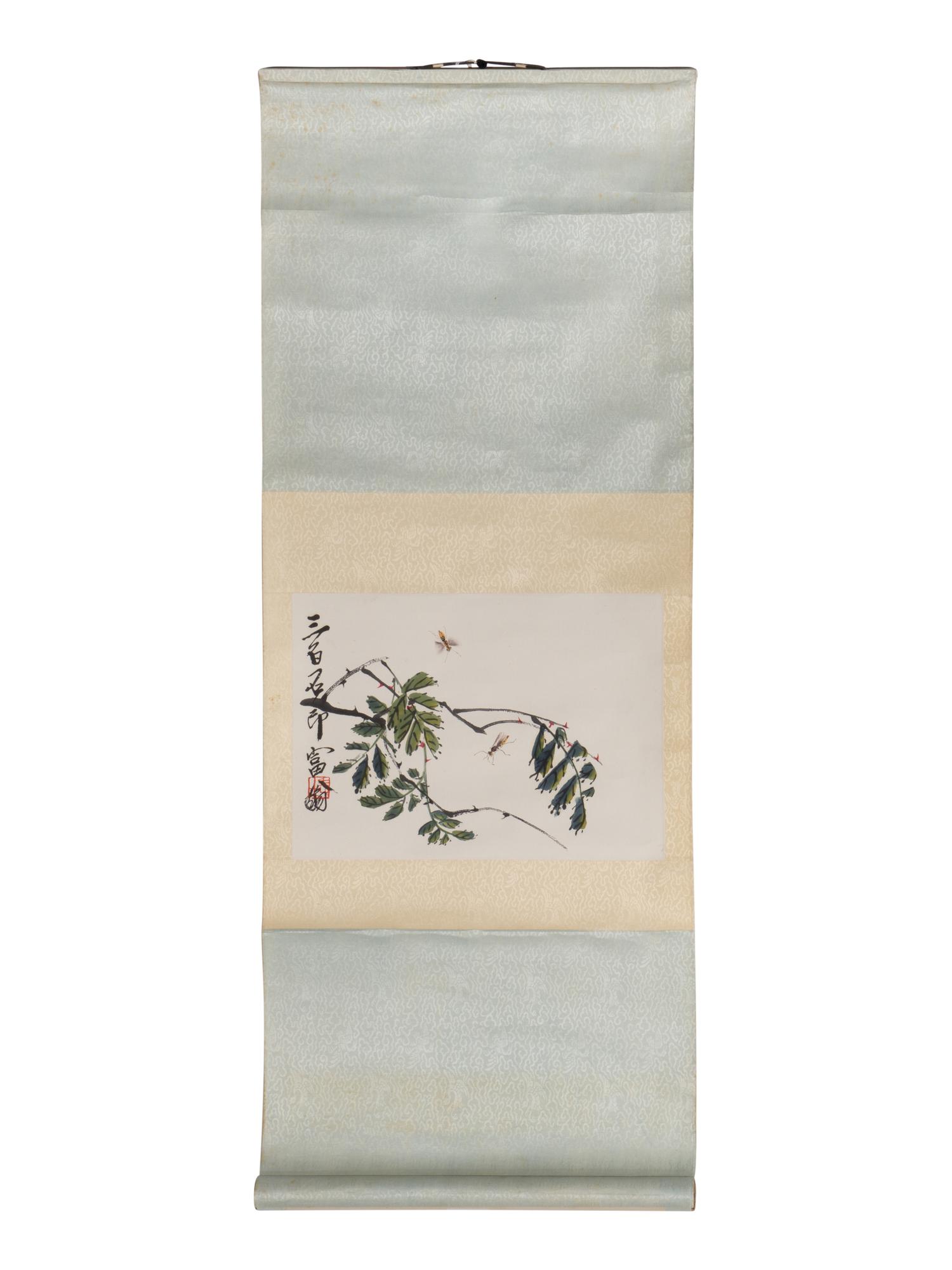 Qi Baishi 齊白石木版水印立軸三幅