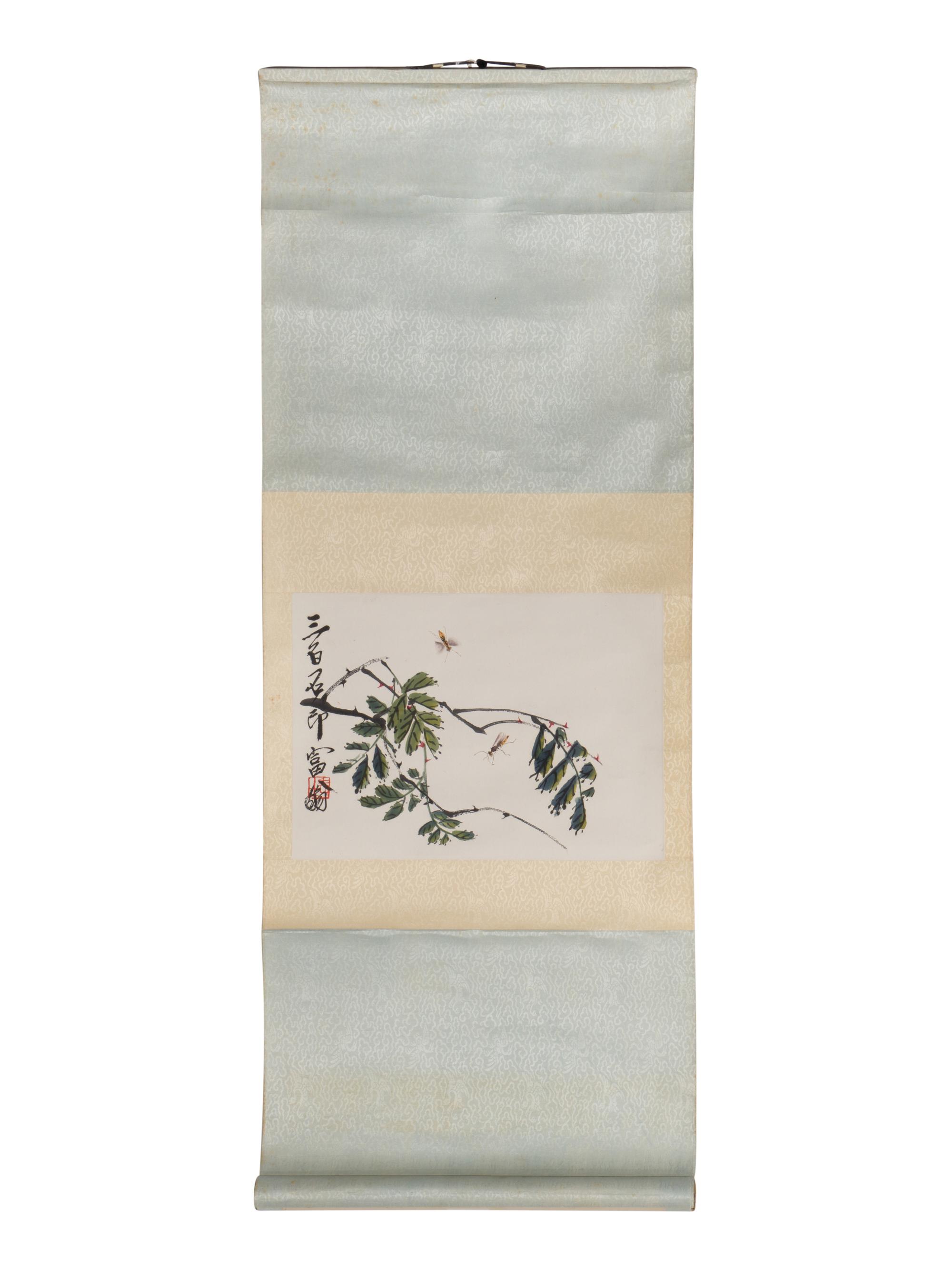 Qi Baishi 齊白石木版水印立軸三幅