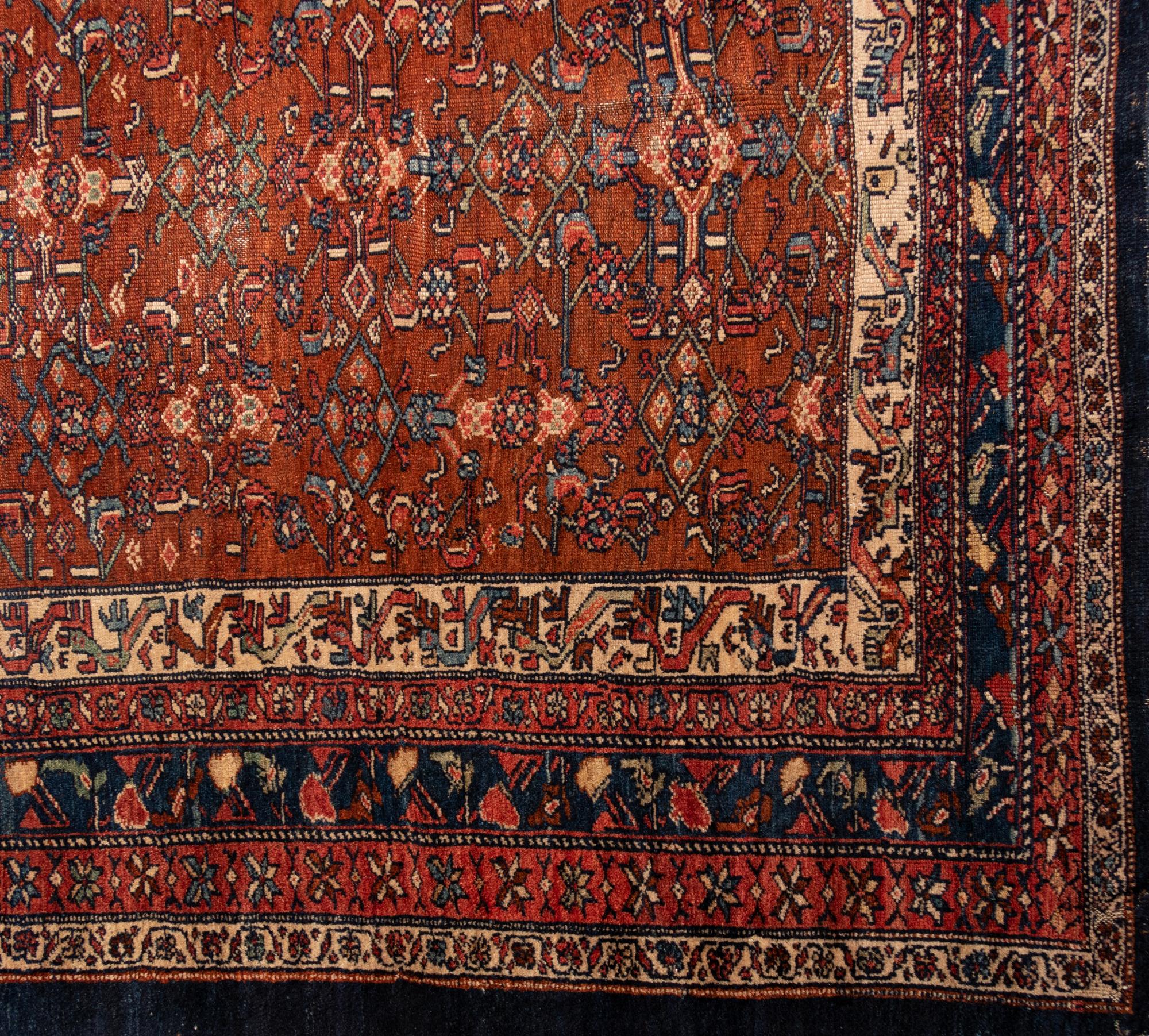A Hamadan Wool Rug