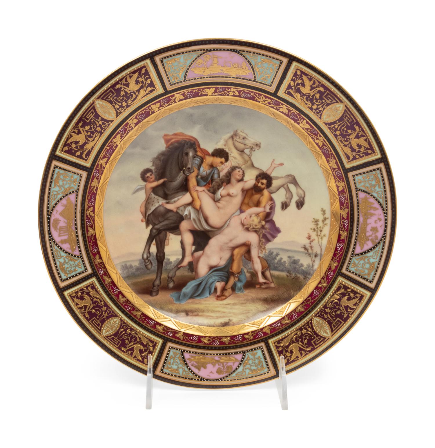 A Group of Four Vienna Porcelain Plates