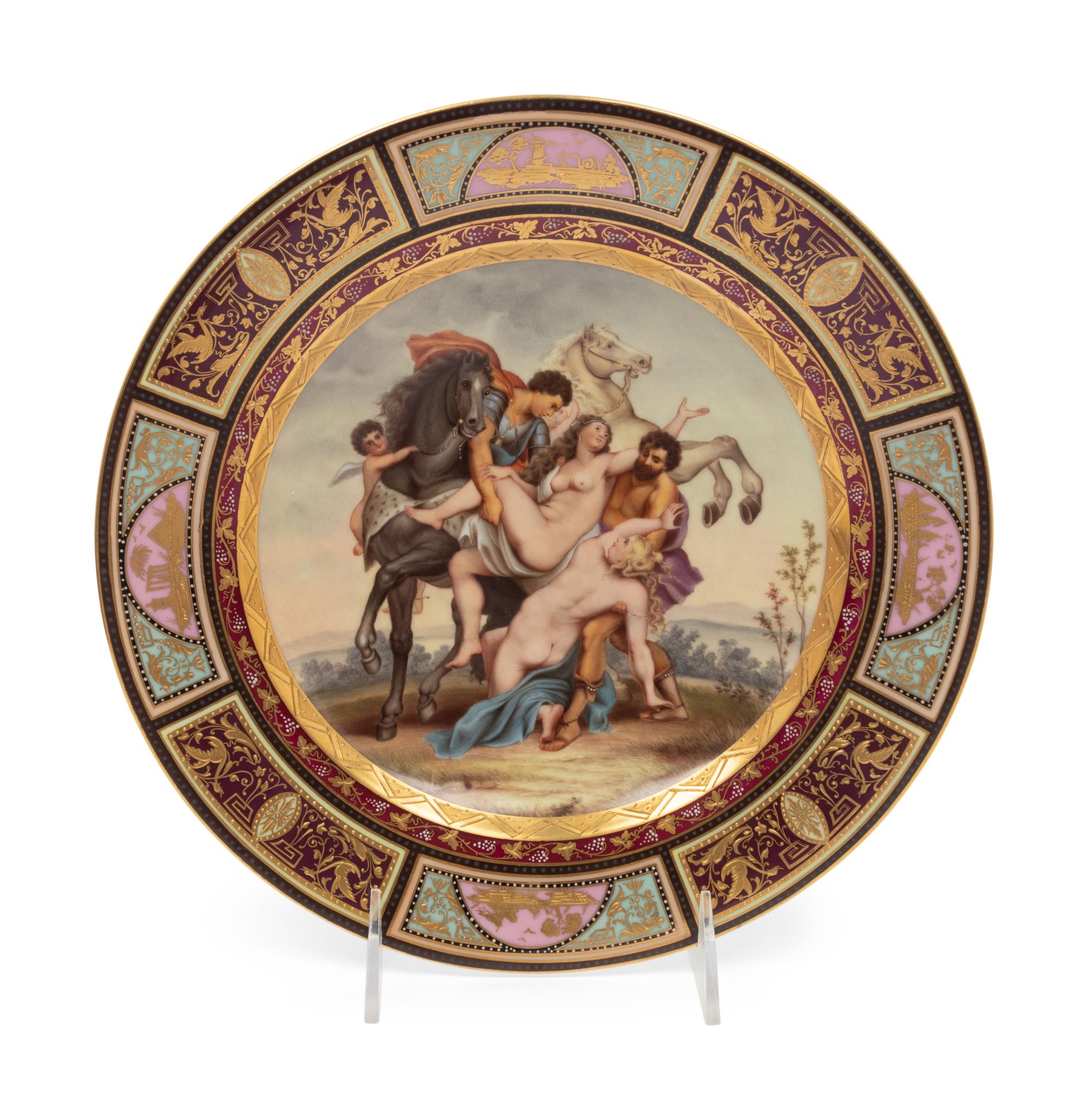 A Group of Four Vienna Porcelain Plates