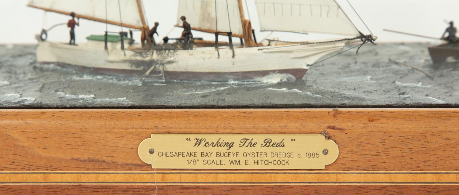 A Cased Marine Model Diorama by William Hitchcock (1928-2006)