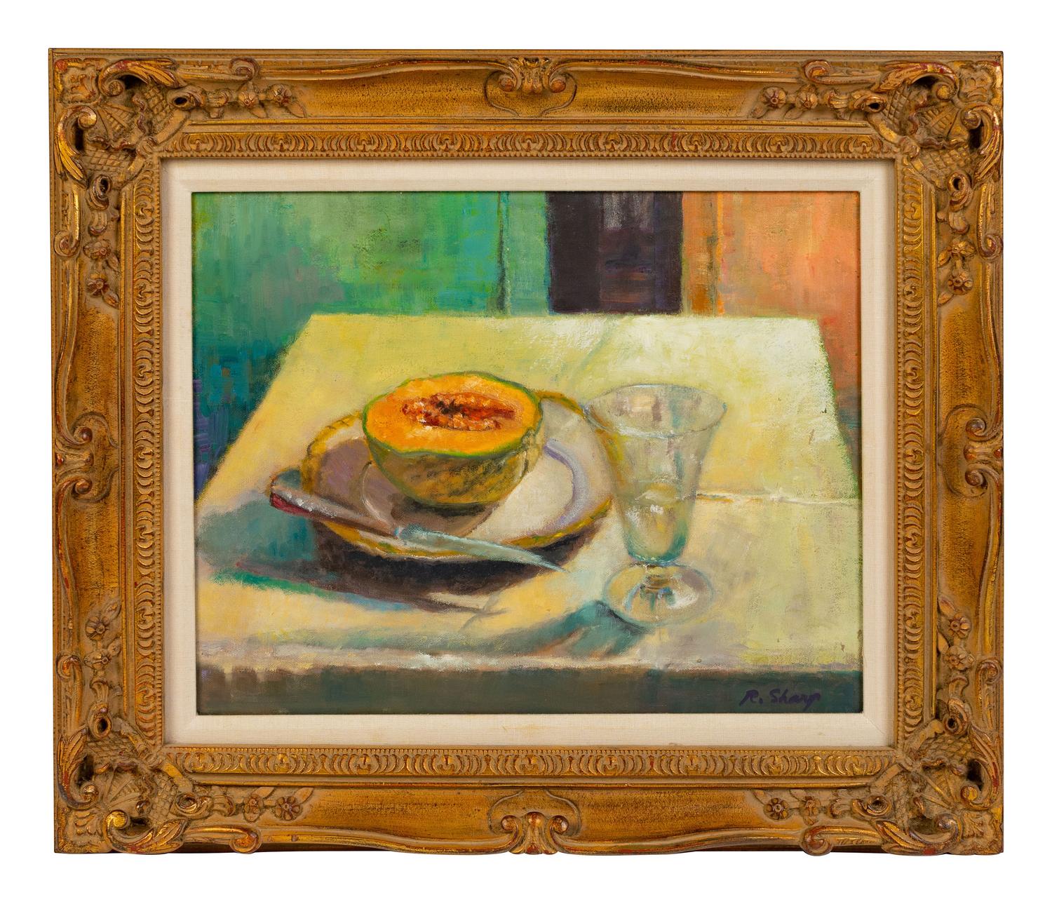 Still-Life of a Cantaloupe