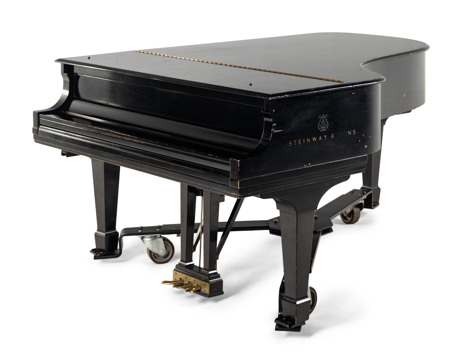 A Steinway and Sons Ebonized Grand Piano
