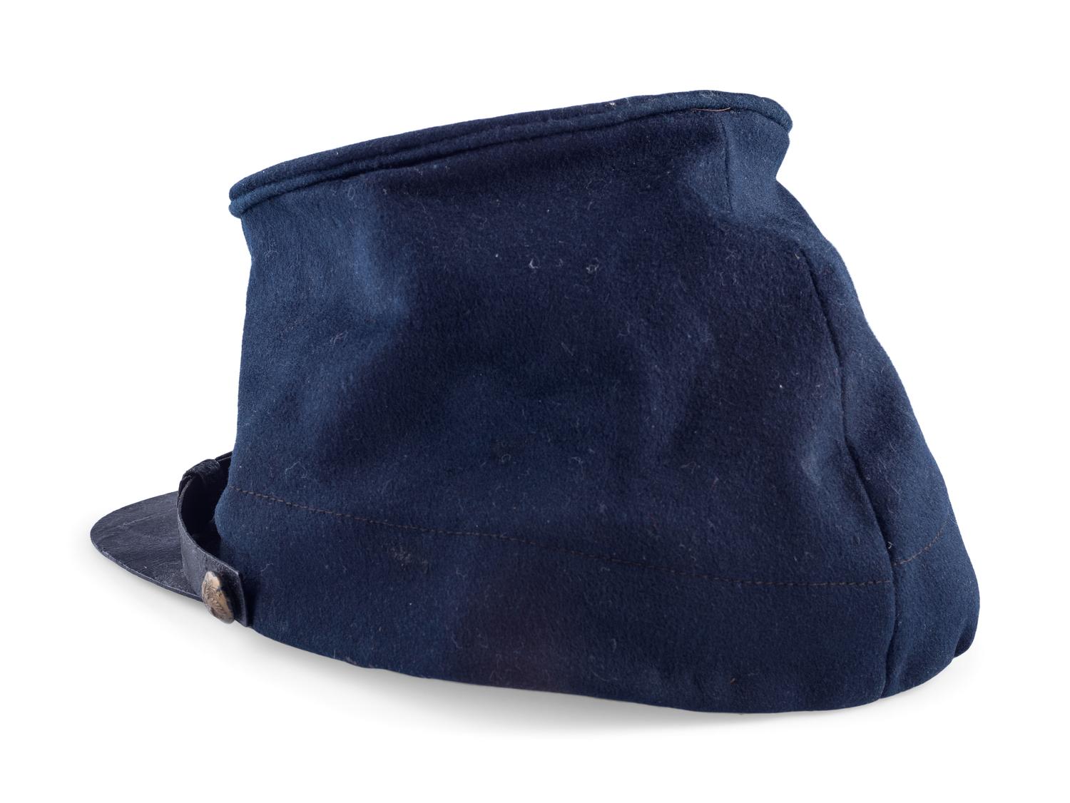 [CIVIL WAR]. (Associated with Gilpin Collection). Federal forage cap attributed to Corporal Levi L. Gilpin, 51st Ohio Volunteer Infantry.