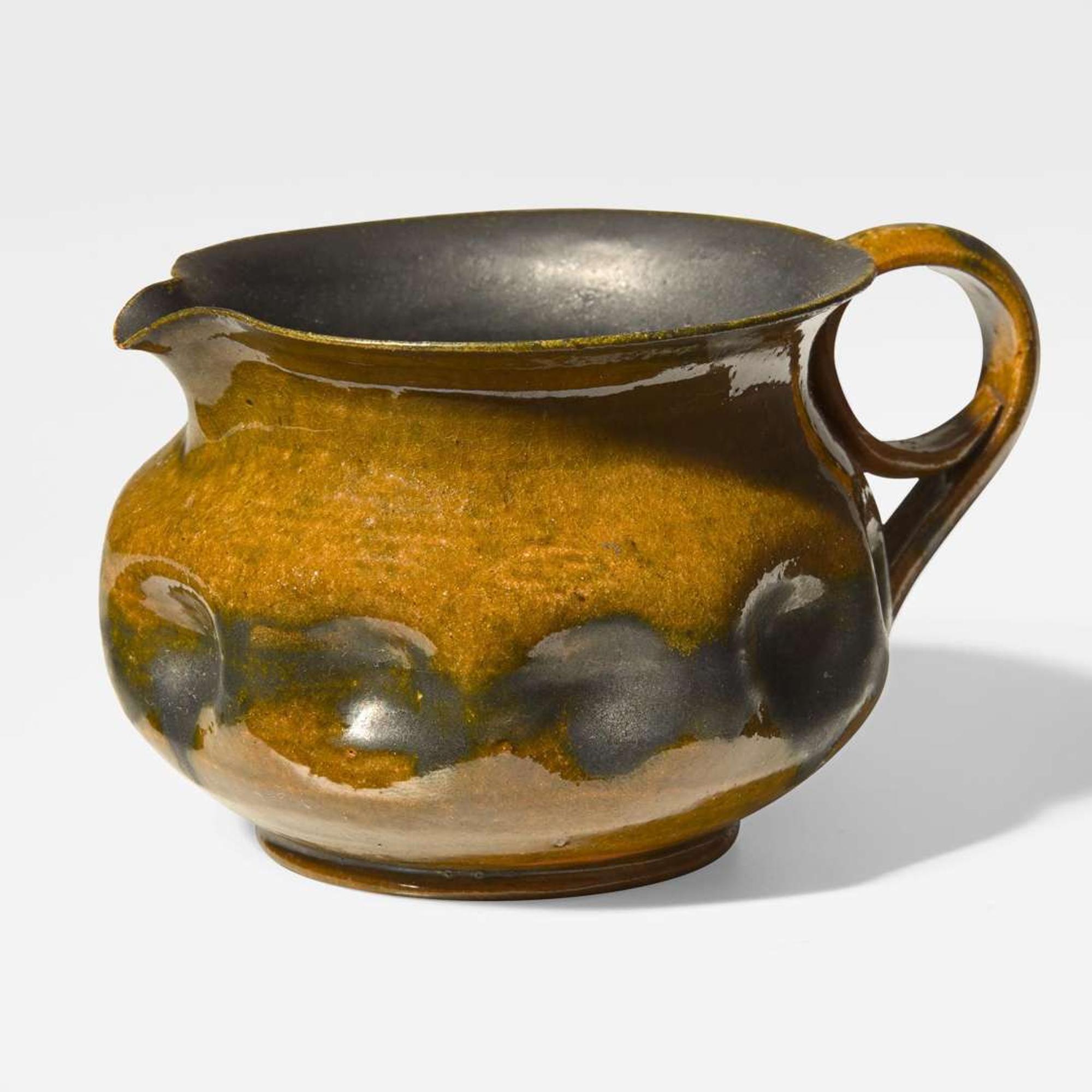 Dimpled Pitcher with Loop Handle, c. 1897-1900 Biloxi, Mississippi, USA