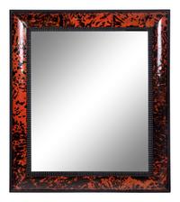 A Pair of Flemish Ripple Molded and Tortoise Shell Veneered Mirrors