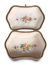 Five Sevres Style Porcelain Boxes