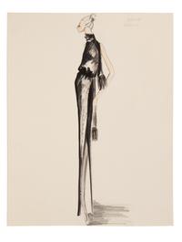 Four Issey Miyake for Geoffrey Beene Fashion Illustrations, Late 1960s-1970