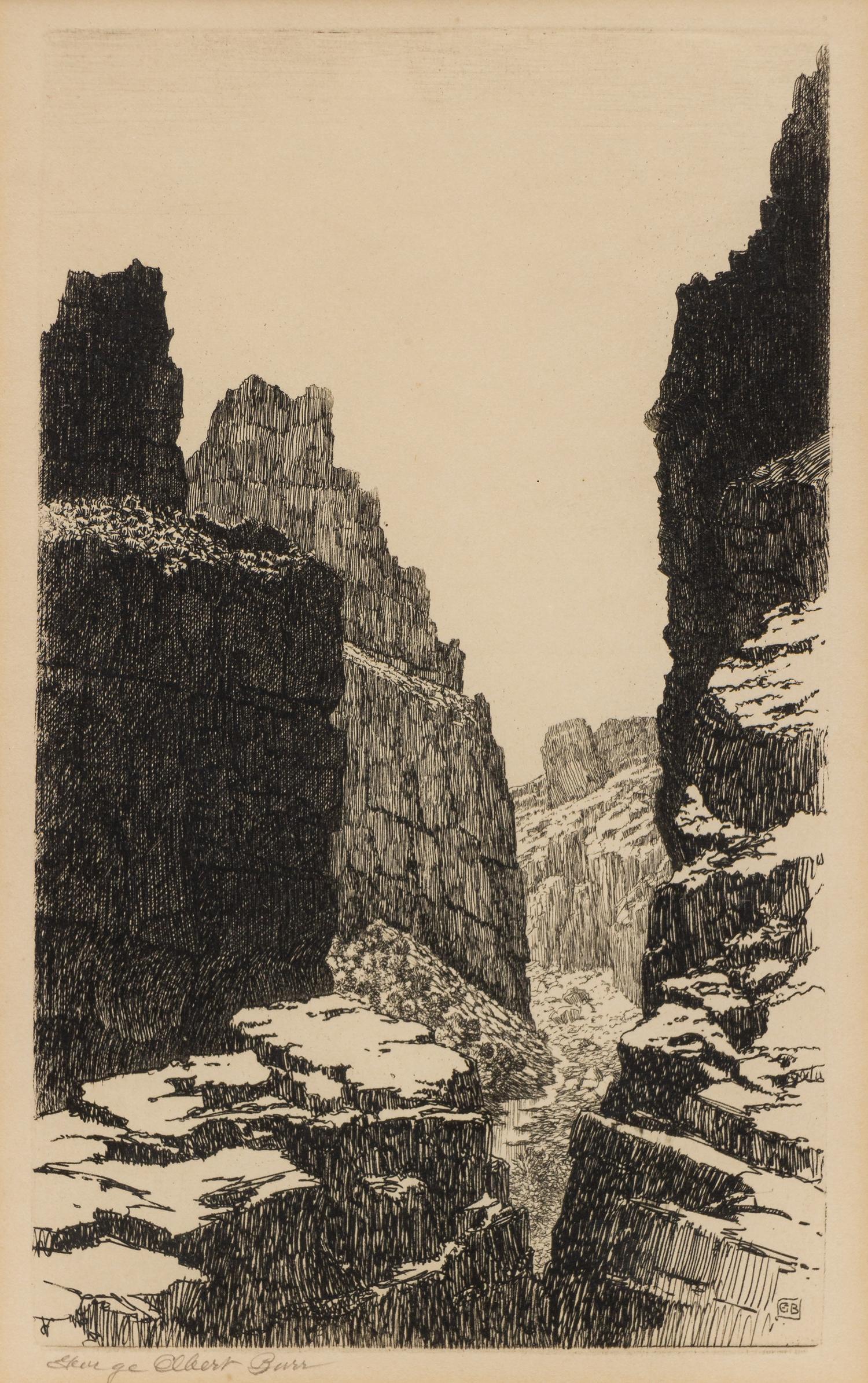 Three Works: Fish Creek, Apache Trail, Arizona, 1926, Old Bridge, Isolabona, Italy and The Little Canyon, 1930