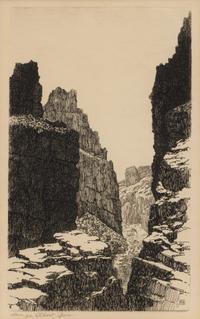 Three Works: Fish Creek, Apache Trail, Arizona, 1926, Old Bridge, Isolabona, Italy and The Little Canyon, 1930