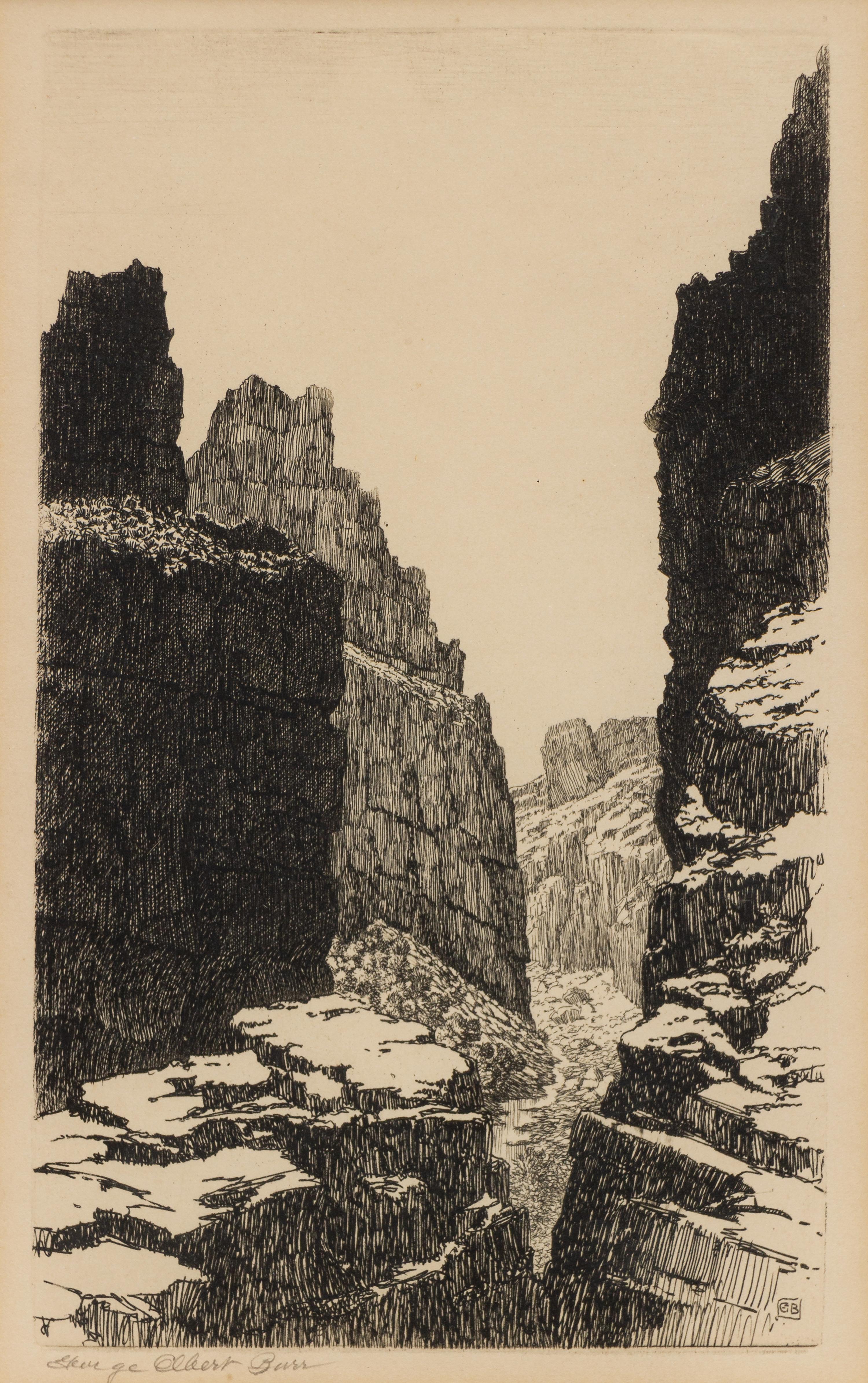 Three Works: Fish Creek, Apache Trail, Arizona, 1926, Old Bridge, Isolabona, Italy and The Little Canyon, 1930