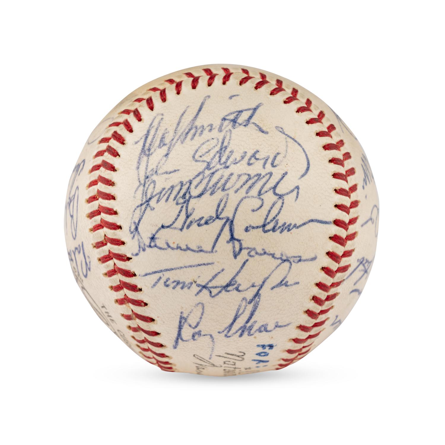 A 1964 Cincinnati Reds Team Signed Autograph Baseball Including Early Career Pete Rose Signature