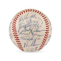 A 1964 Cincinnati Reds Team Signed Autograph Baseball Including Early Career Pete Rose Signature