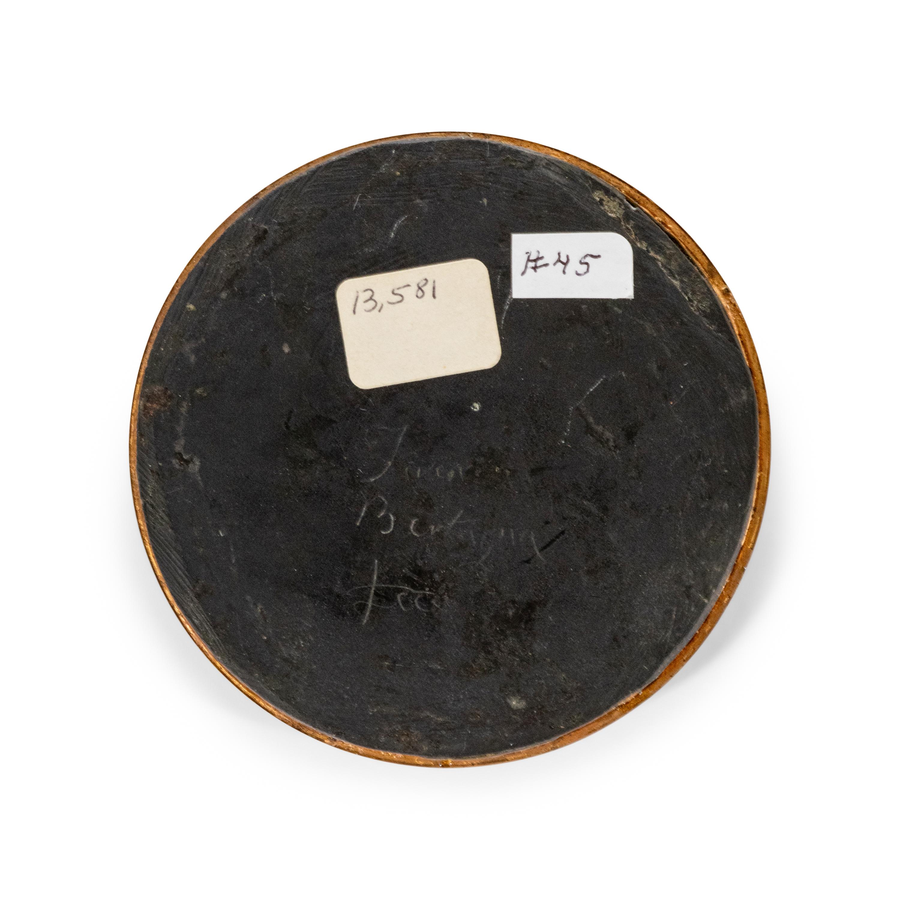 A Continental Wax and Jewel-Inset Profile Medallion of Catherine de' Medici