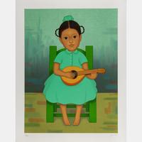 Mandolina and Pescadores (a pair of prints from the Niños Mexicanos series)