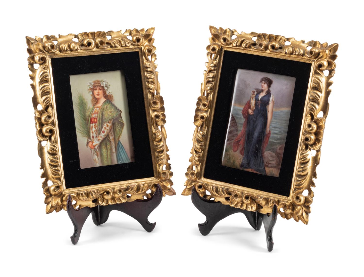 Two Continental Porcelain Plaques