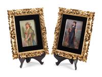 Two Continental Porcelain Plaques
