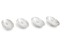 A Set of Four American Silver Footed Nut Dishes