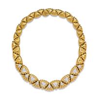An 18 Karat Yellow Gold, Platinum and Diamond Necklace, Chaavae, 104.30 dwts.
