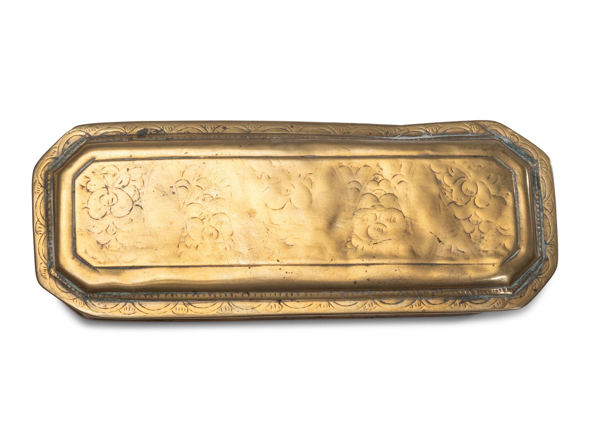 Six Brass Trinket Boxes