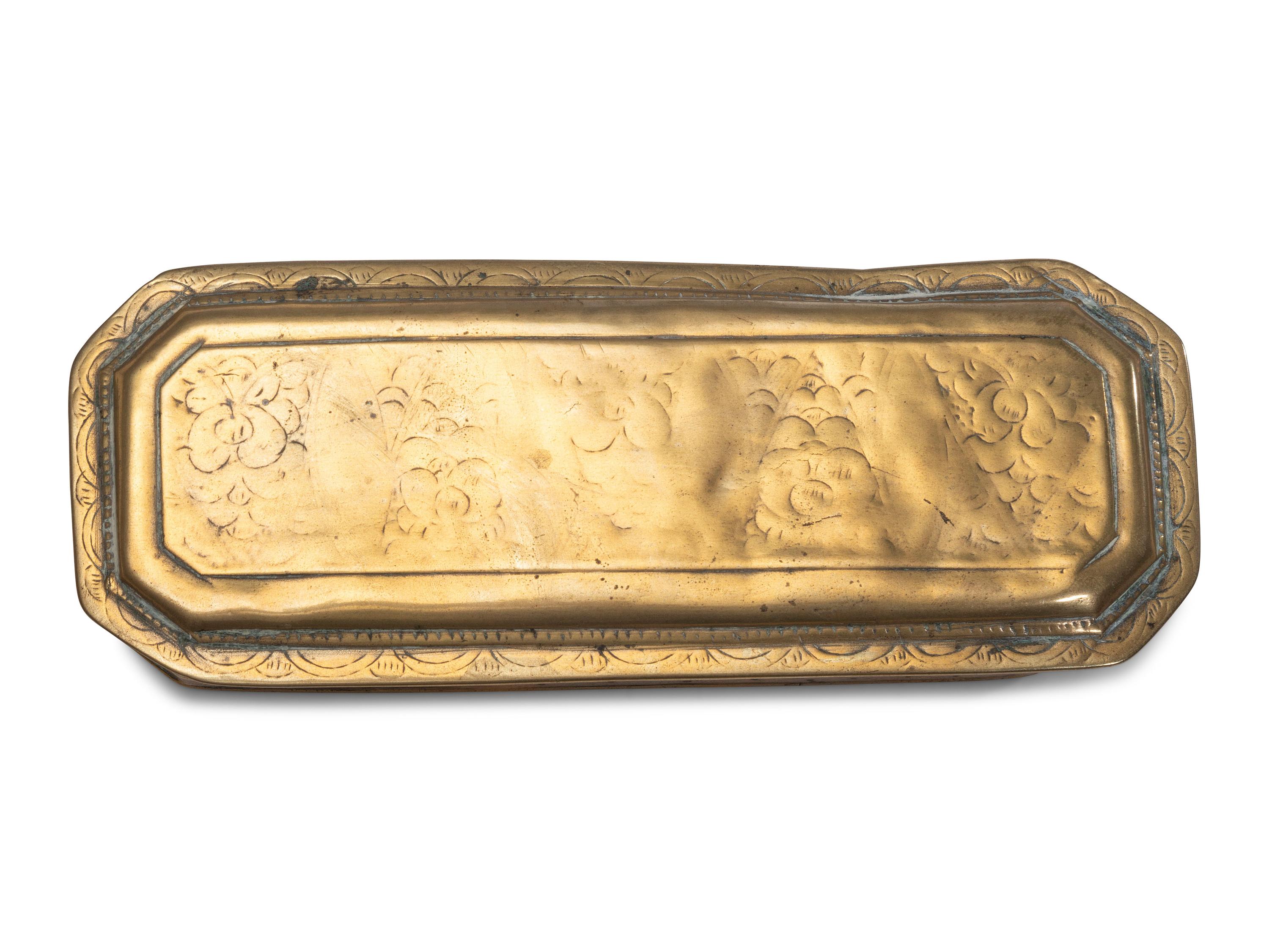 Six Brass Trinket Boxes