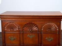 A Chippendale Shell-and-Block Carved Cherrywood Chest of Drawers
