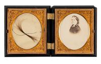 LINCOLN, Mary Todd (1818-1882). A lock of hair purportedly taken from Mary Todd Lincoln, ca 4 March 1865.