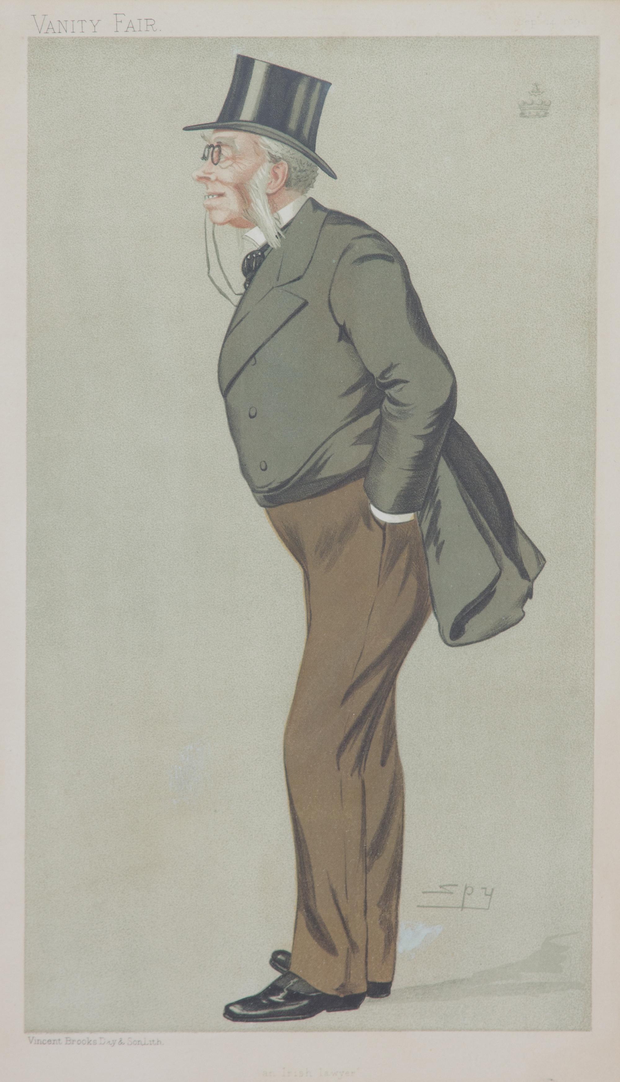 A Collection of Vanity Fair Judge and Gentleman Prints Largest framed 21 x 26 inches. — 20TH CENTURY