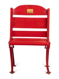 An Original Chicago Stadium Chair From Michael Jordan Rookie Era,