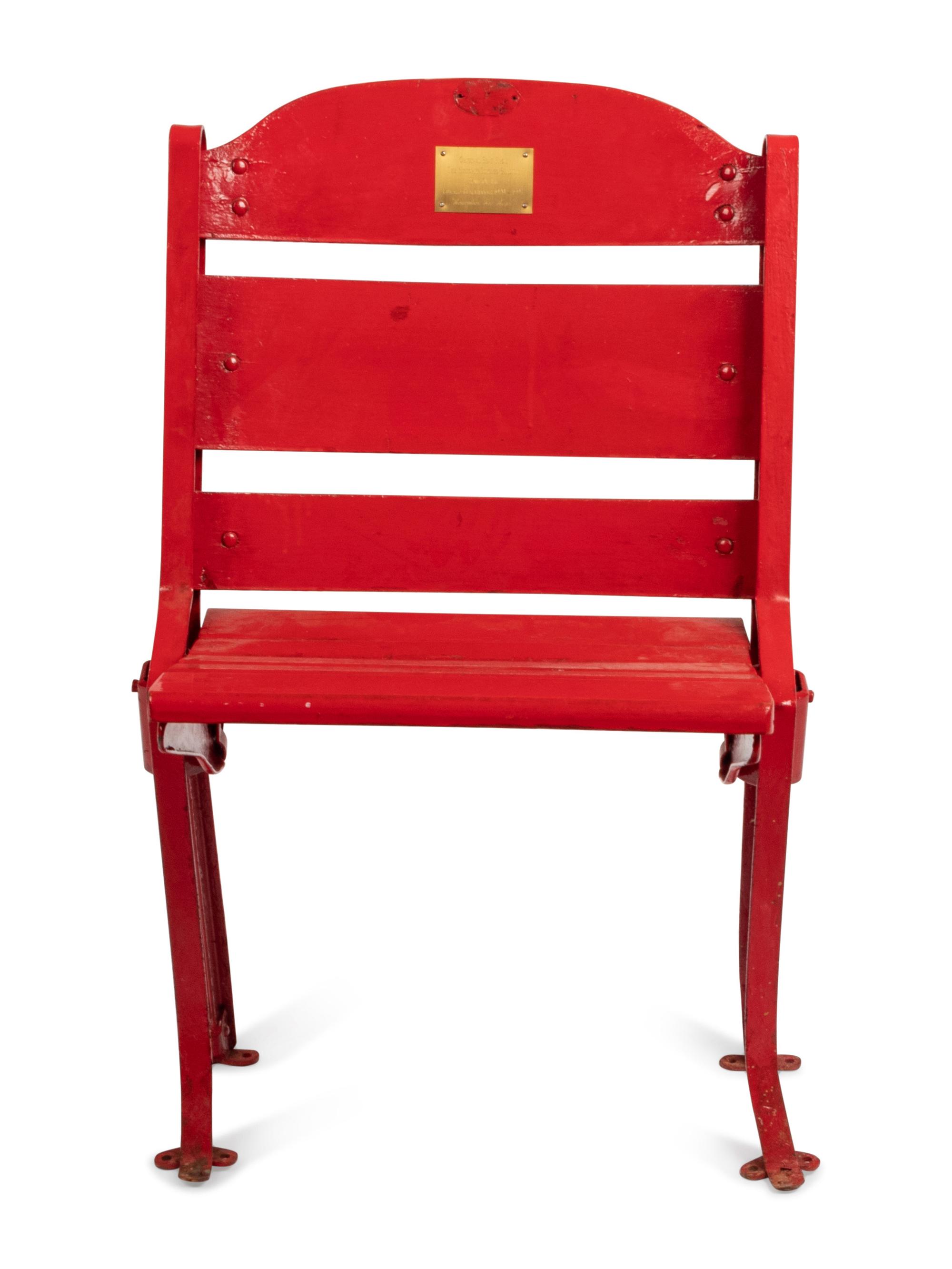 An Original Chicago Stadium Chair From Michael Jordan Rookie Era,
