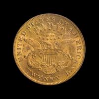 A United States 1875-CC Liberty Head $20 Gold Coin