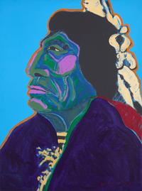 Indian on Blue, c. 1979