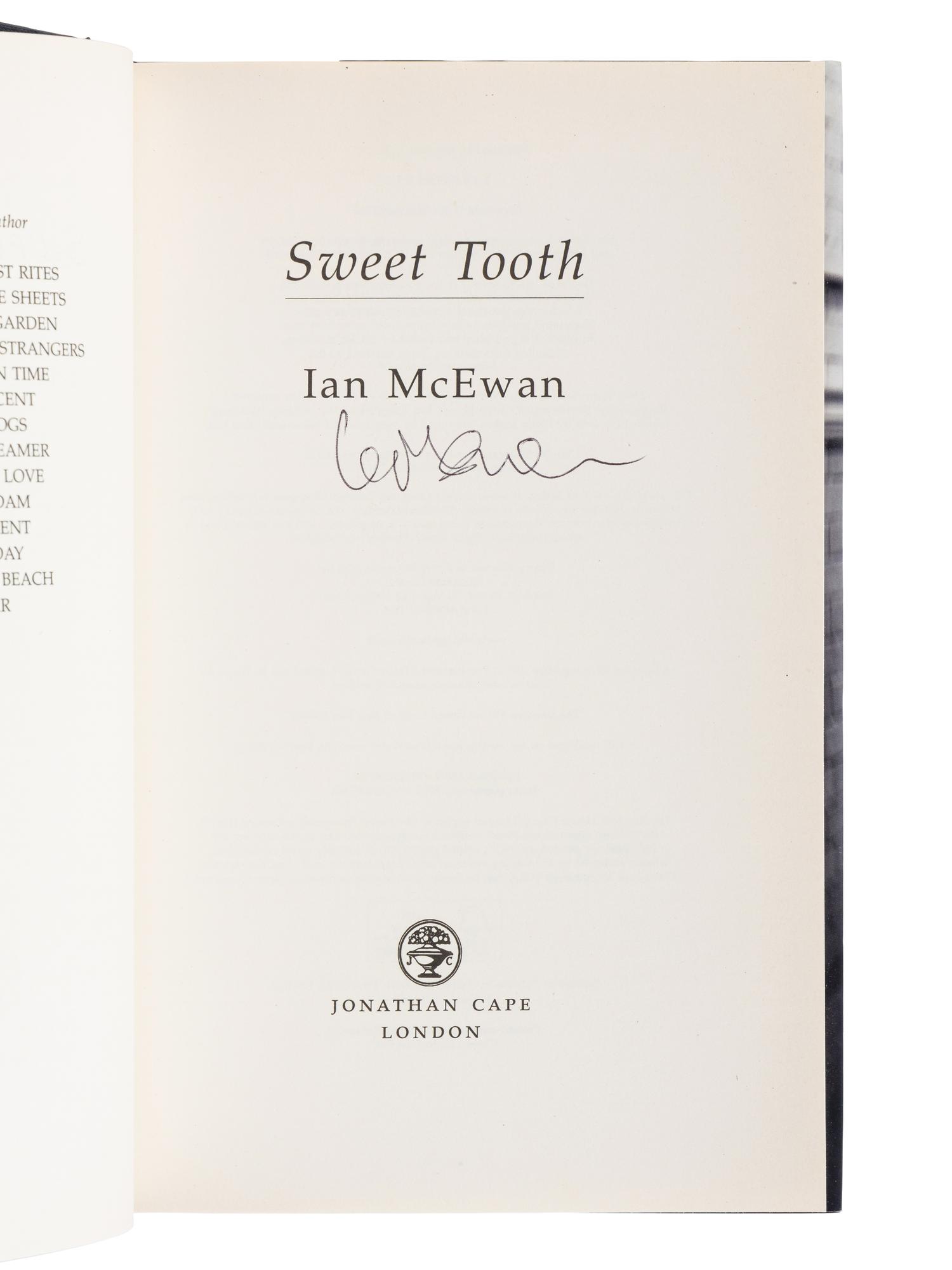 McEWAN, Ian (b. 1948). A group of 6 novels by McEwan, MOST SIGNED, comprising: