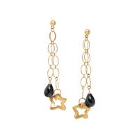 OXO, YELLOW GOLD NECKLACE AND EARRINGS