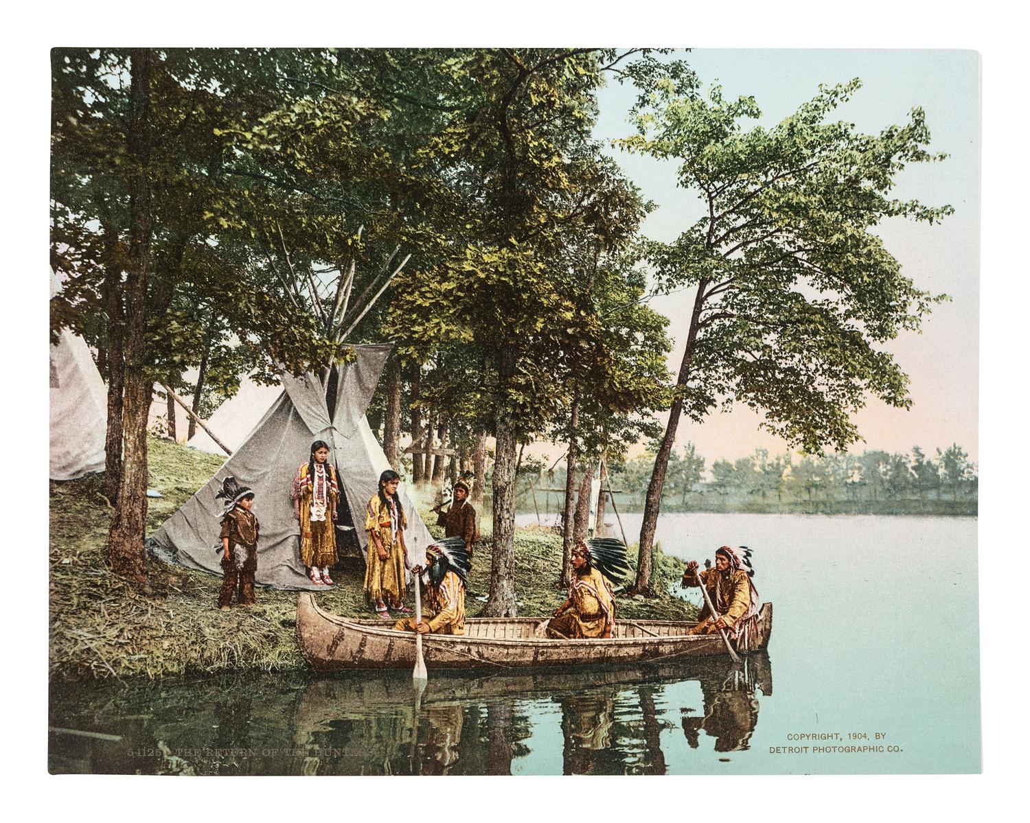 [JACKSON, William Henry (1843-1942), photographer]. A group of 11 photochrom prints of Native American subjects. Detroit Photographic Co., 1899-1904.