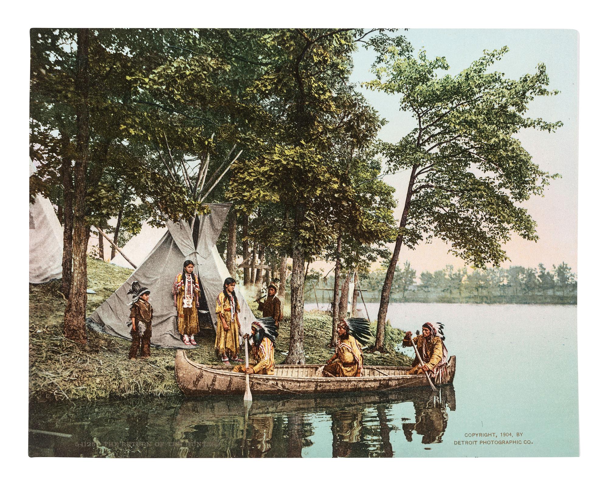 [JACKSON, William Henry (1843-1942), photographer]. A group of 11 photochrom prints of Native American subjects. Detroit Photographic Co., 1899-1904.