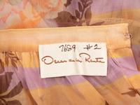 Original Runway Sample: Oscar de la Renta, Printed Organza Ensemble, 1983