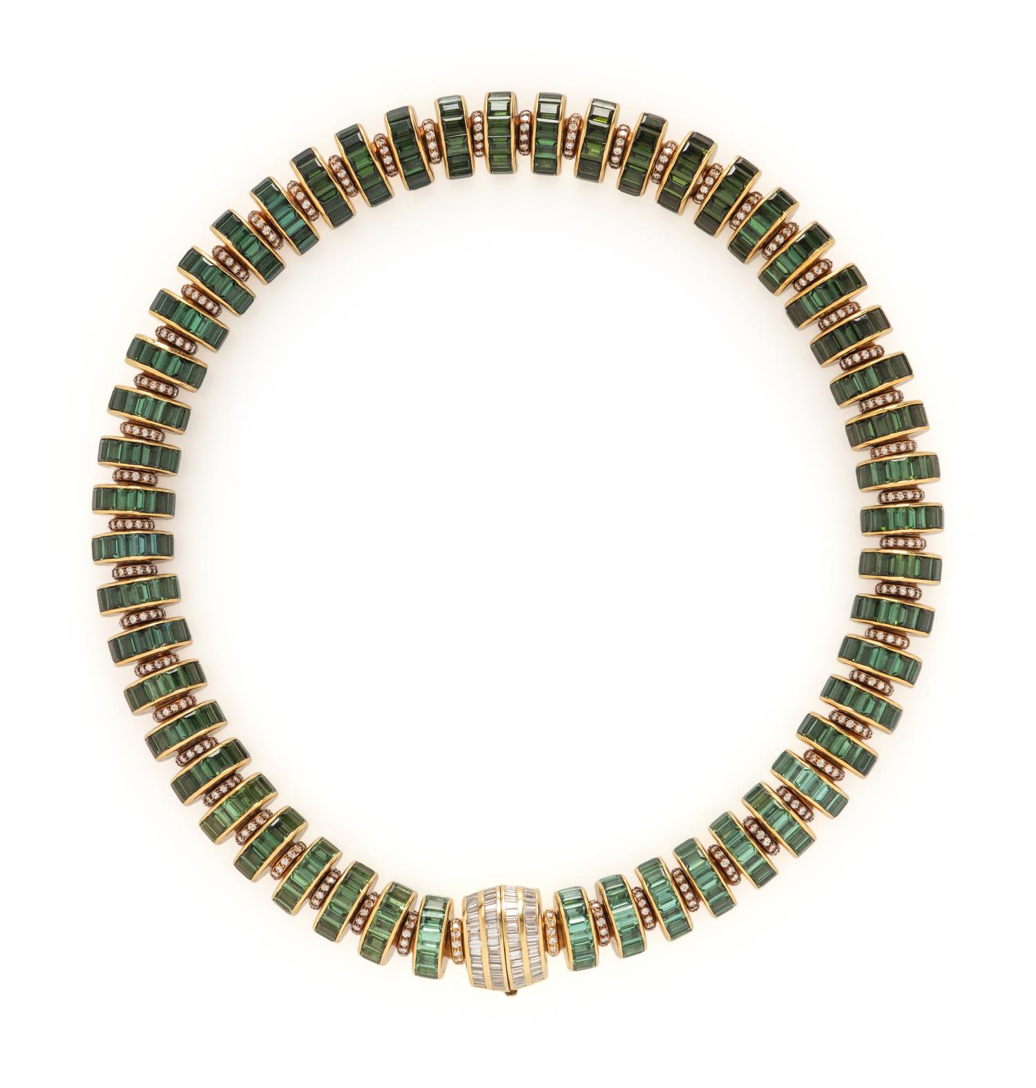 H. STERN, MULTICOLOR TOURMALINE, DIAMOND, AND AMETHYST JEWELRY SUITE