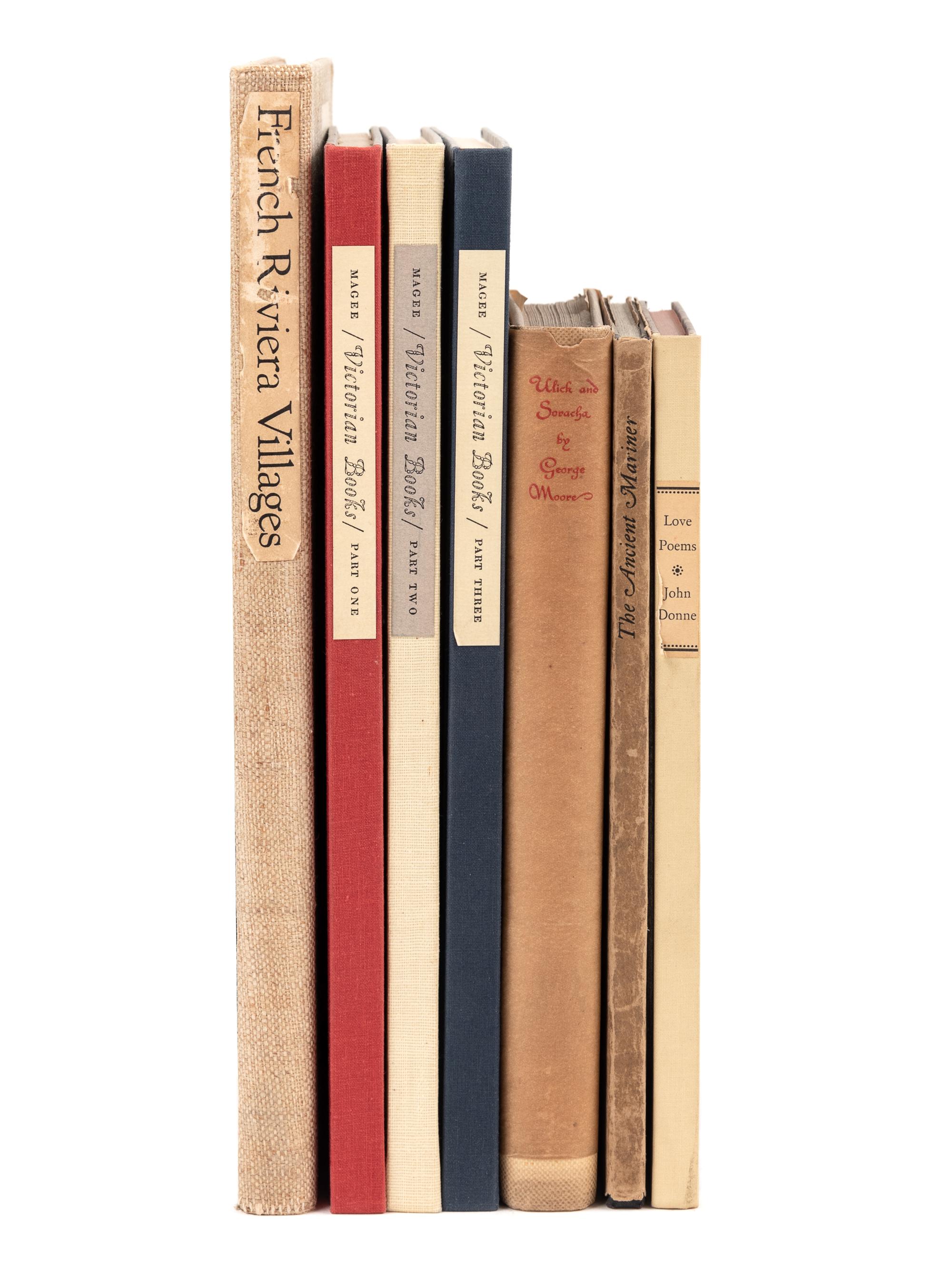 [FINE PRESS]. A group of 5 works relating to English printing and England, comprising: