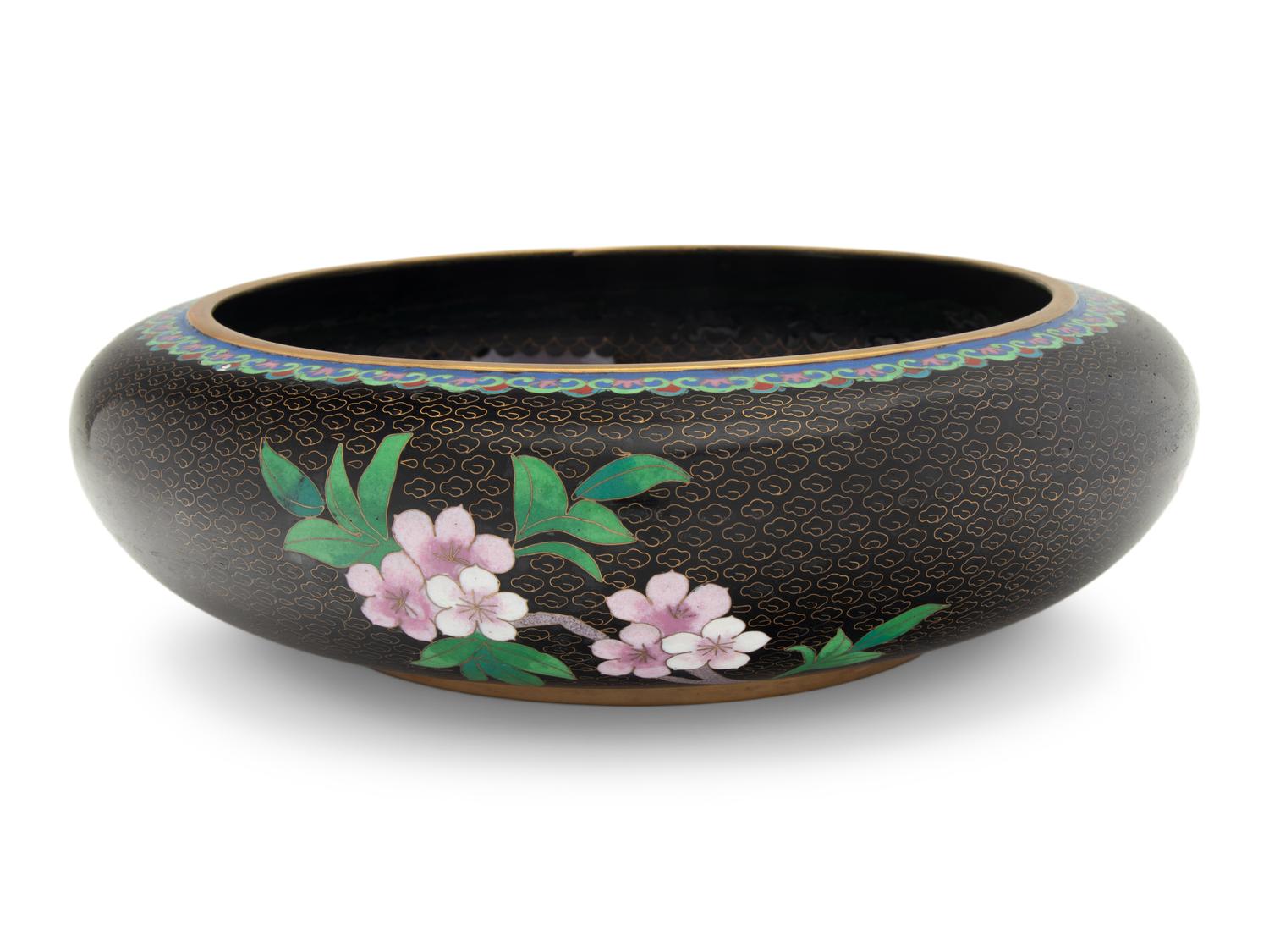 Eight Chinese and Japanese Cloisonné Enamel Articles