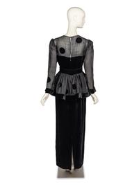 Bill Blass, Velvet Evening Gown, 1984