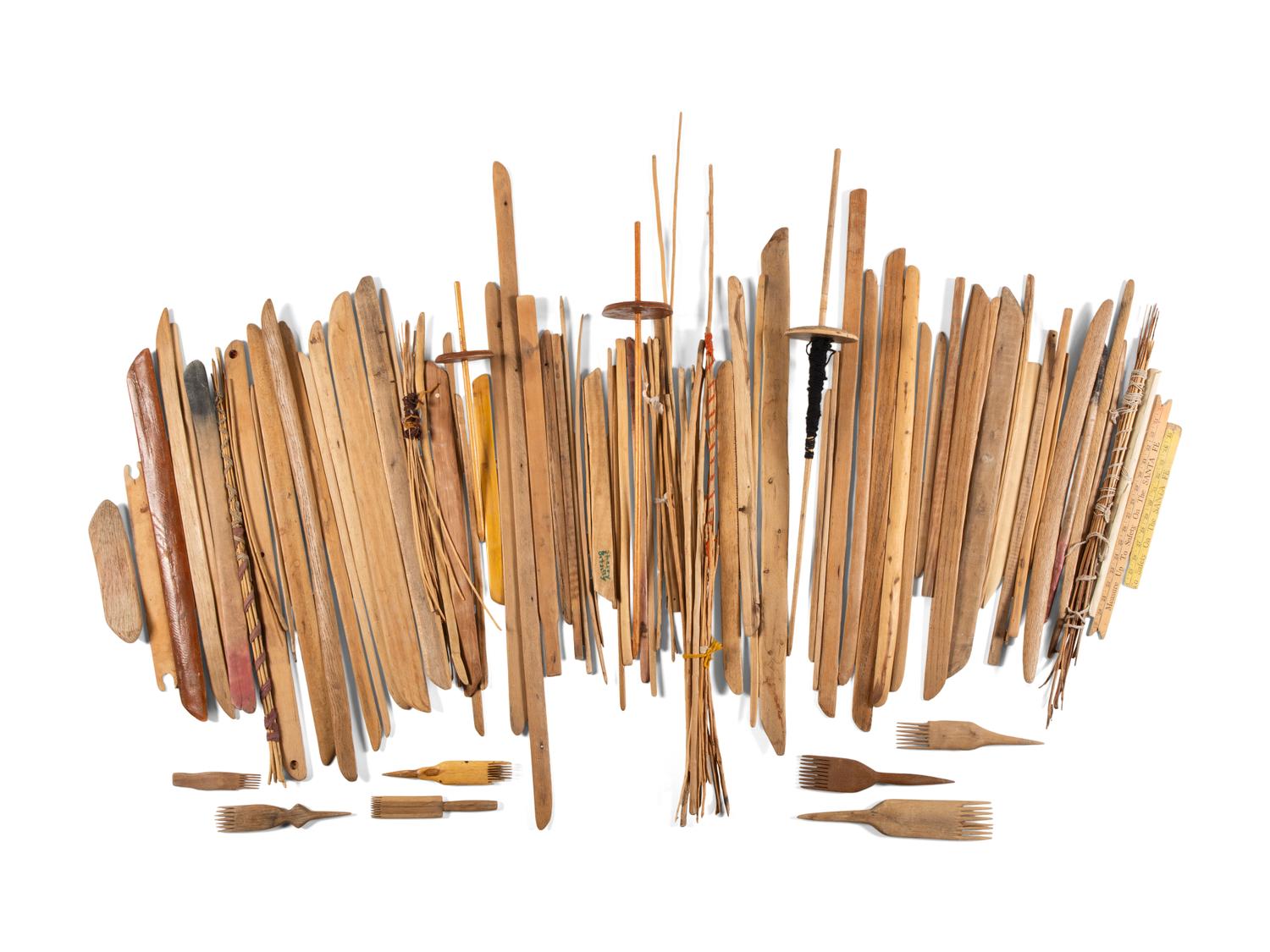 Collection of Navajo Weaving Tools