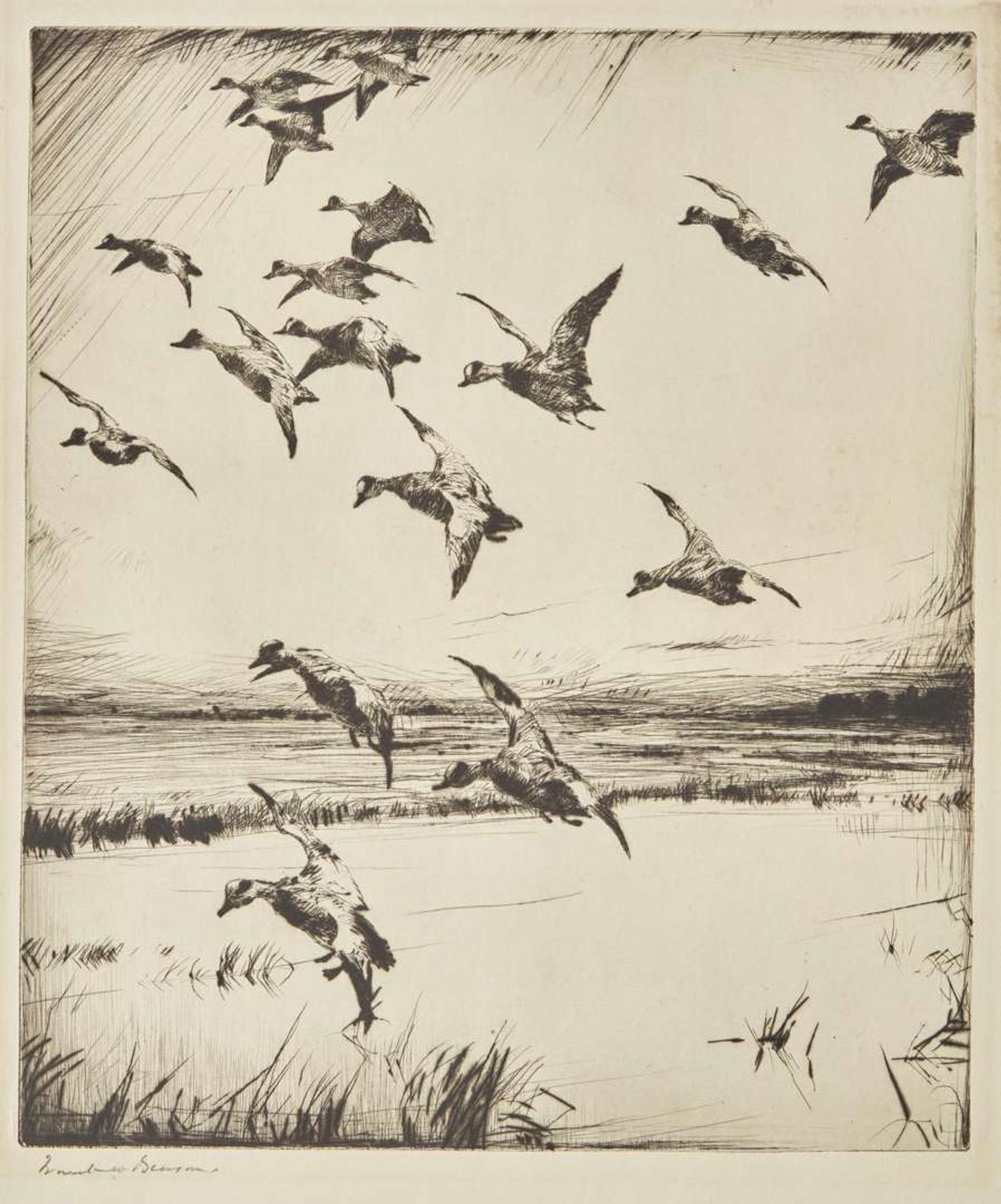 [Prints] Benson, Frank W.: Group of 4 Sporting Prints