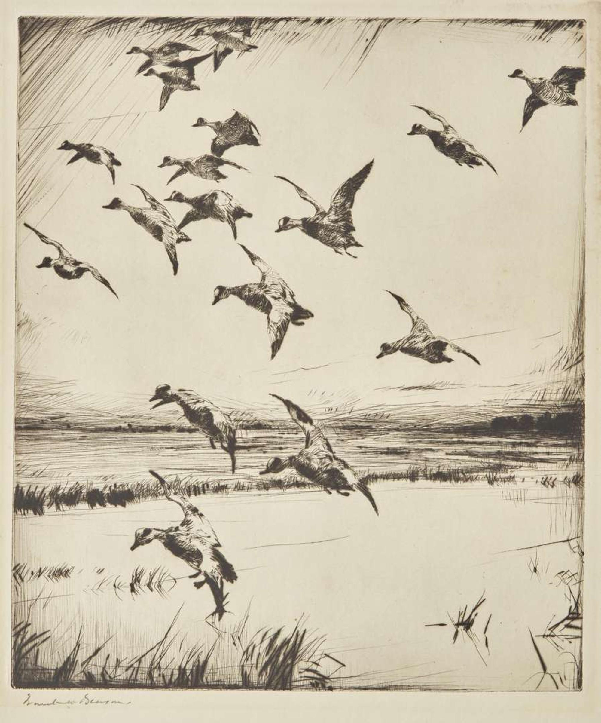 [Prints] Benson, Frank W.: Group of 4 Sporting Prints