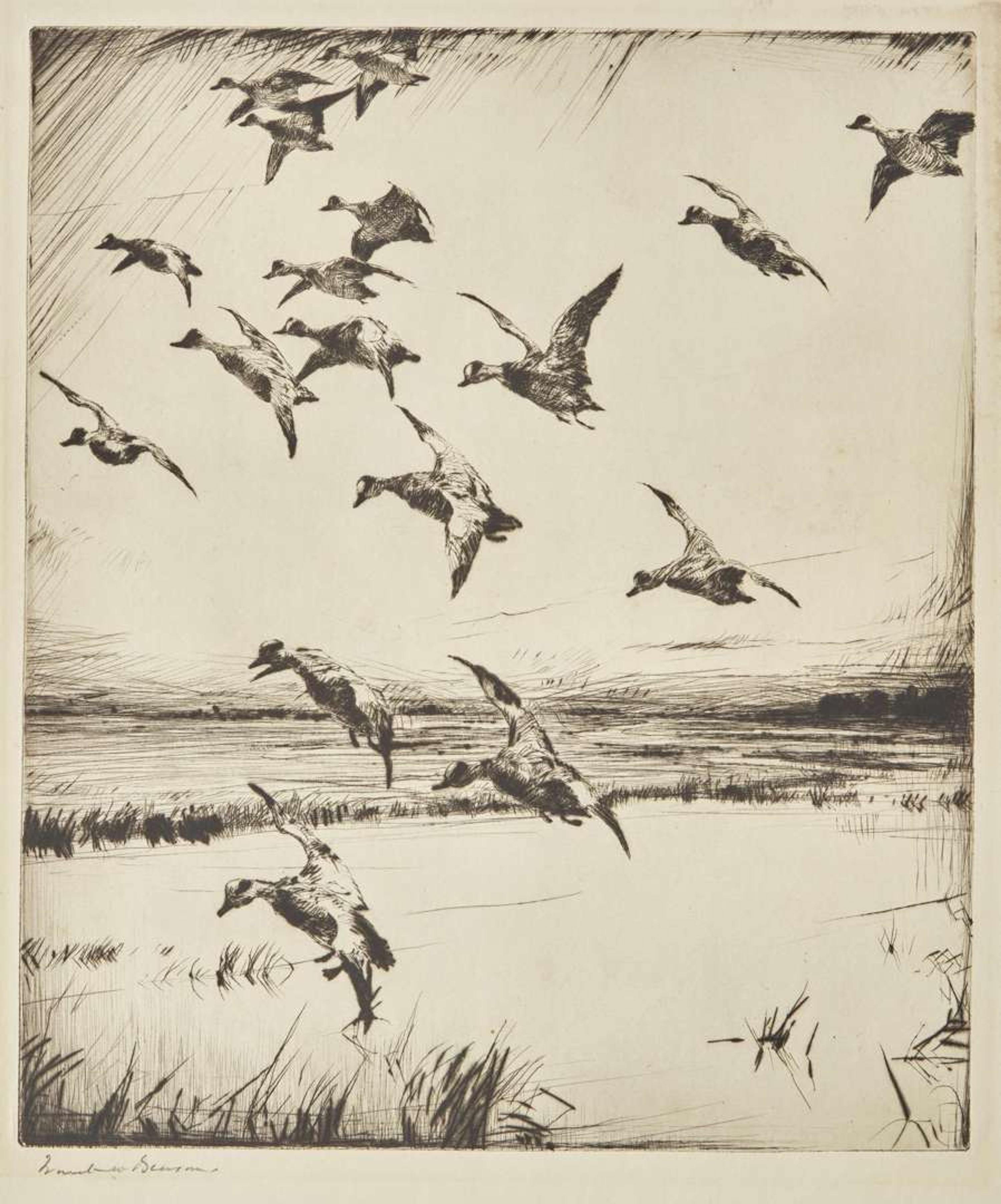 [Prints] Benson, Frank W.: Group of 4 Sporting Prints