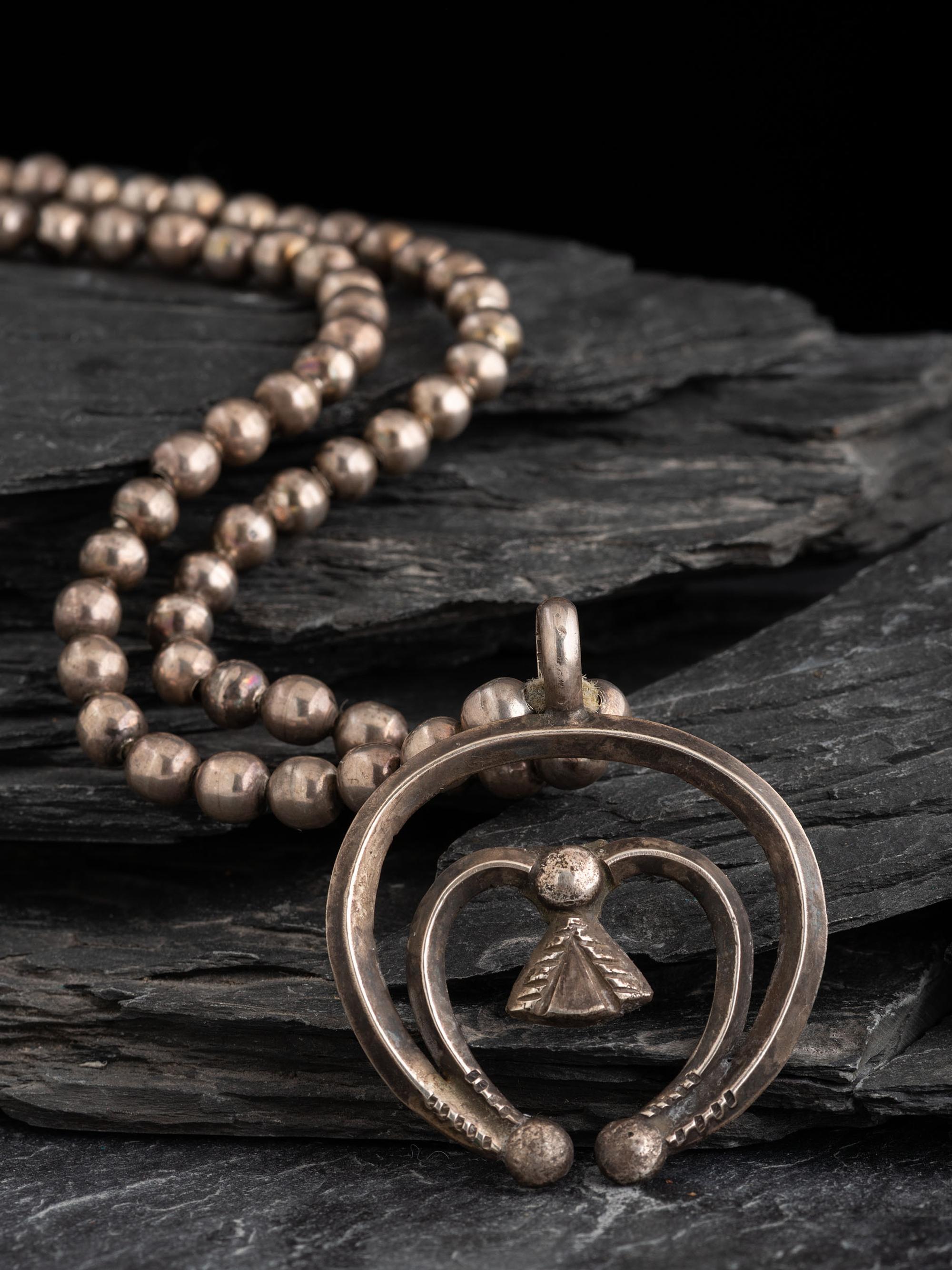 Navajo Pearl and Naja Necklace